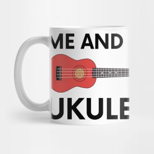 Ukulele Guitar black Mug